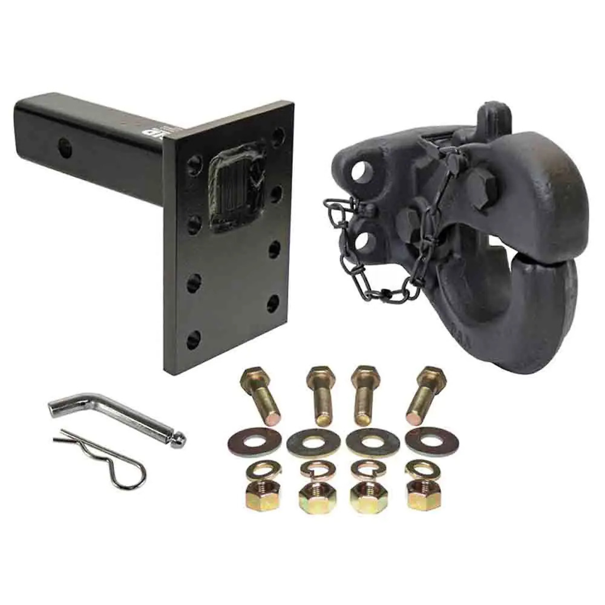 Rigid Hitch Pintle Kit — 2in. Receiver, 10-Ton Pintle Hook, Solid Shank Mount, 20,000 Lb. GTW, Black Finish, Model# RM-10-T-8KIT